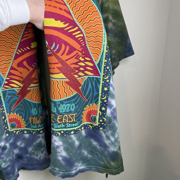 Pink Floyd Distressed April 1970 Fillmore East Tie Dye T Shirt L/XL Licensed - Picture 6 of 16